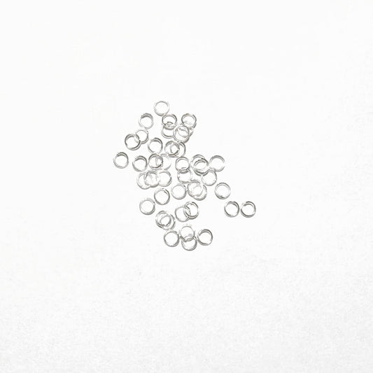 Open Jump Rings, Silver Plated, Tarnish Resistant, 5mm 0.7mm thick, Pack of 400