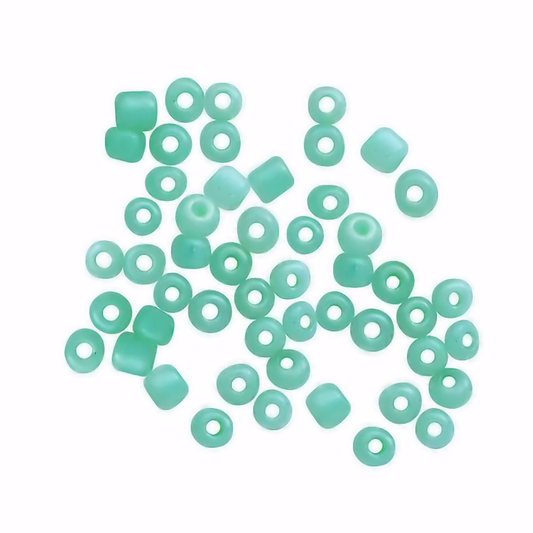 Glass Seed Beads Pearl Mint Green 3.6mm size 6/0 25g, Jewellery Making, Beading, Craft