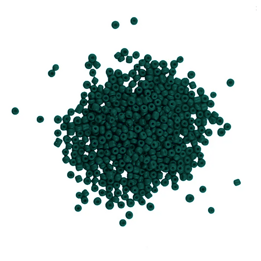 Glass Seed Beads Emerald Green 3.6mm size 6/0 25g, Ribtex Sensations, Jewellery Making, Beading, Craft