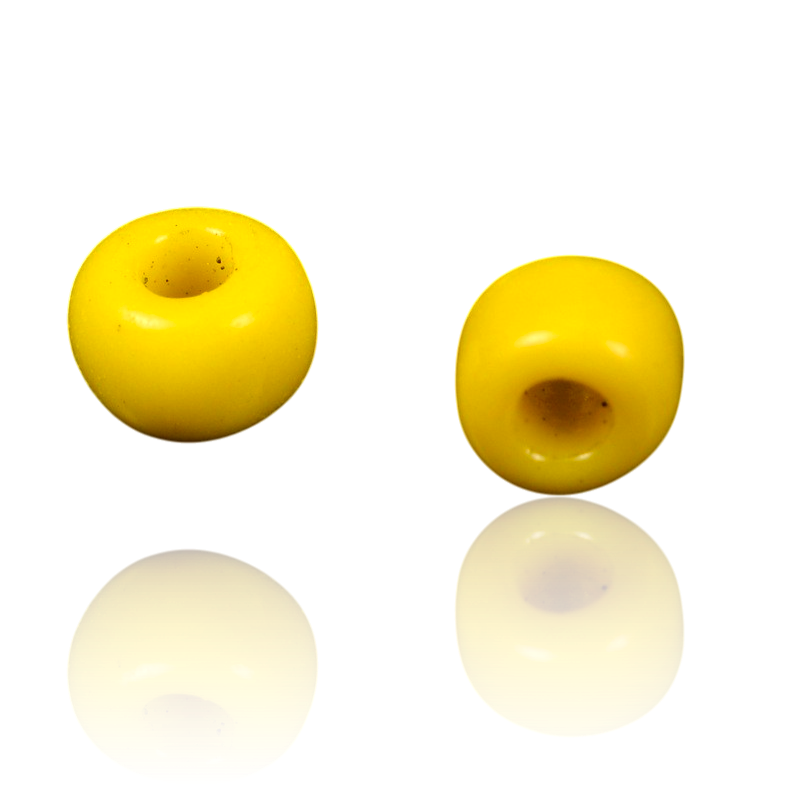 Yellow Glass Seed Beads 8/0, 3mm, Hole:1mm Pack of 650x