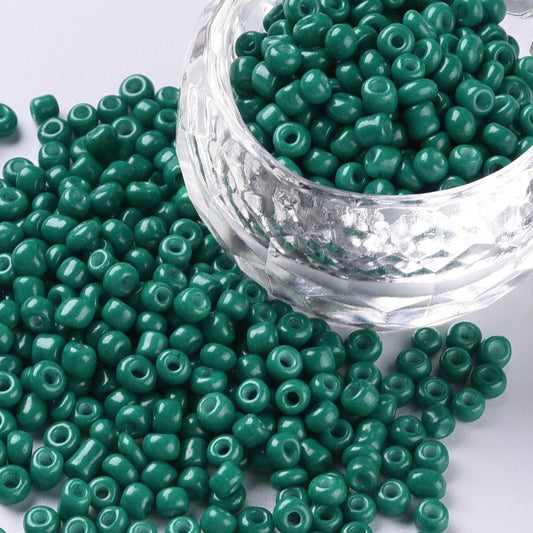 Teal Glass Seed Beads, 8/0, 3mm, Hole: 1mm 50gm bag Jewellery Making Supplies