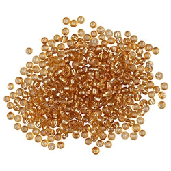 Gold Seed Beads, Glass, 12/0 1.8mm, Large 60gm Pack, Jewellery Making, Craft, Beading