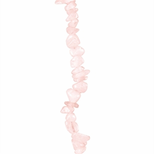 Rose Quartz chips Strung beads, genuine Semi Precious Gemstones, 20cm string, Jewellery Craft