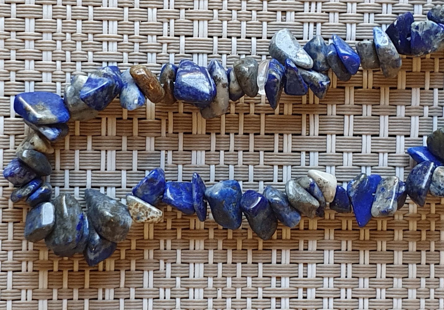Lapis Lazuli Chips, Semi Precious Strung Beads, 20cm Jewellery Craft
