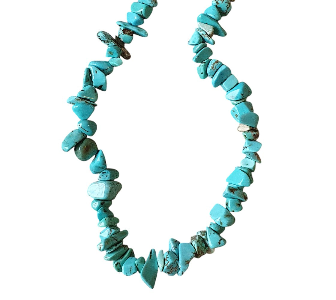 Turquoise Chips Semiprecious Beads Strung 20cm Jewellery Craft