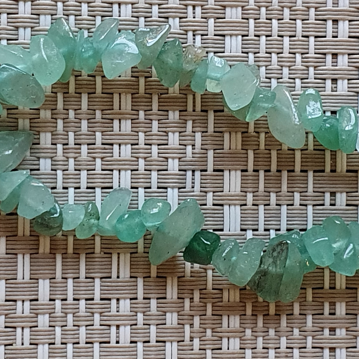 Jade Chips Strung Beads, 20cm length, Genuine Semi Precious Gemstone,s Jewellery Craft