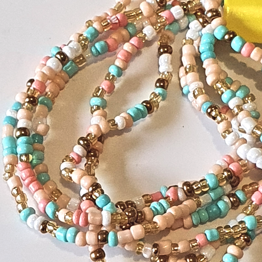 Seed Bead Bracelets, Stretch, Multi Pack of 5 or 10, Ready to Wear - Colour: Confetti Handmade jewellery