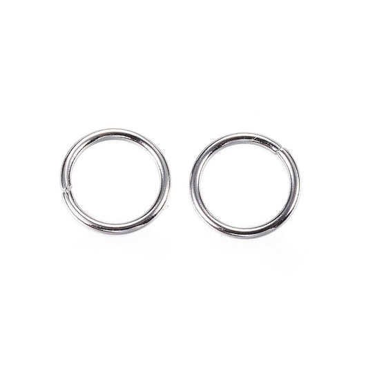 Open Jump Rings 4mm, 304 Stainless Steel, Tarnish Resistant 1mm thick, Pack of 150
