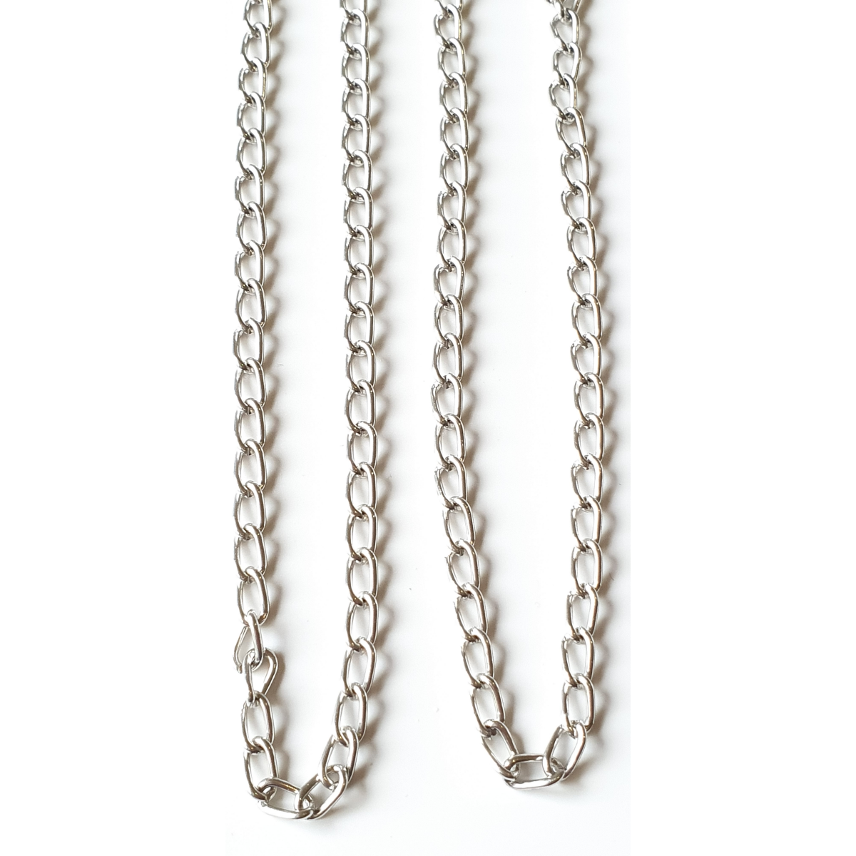 Chain Twist Oval Link 4mm Silver Colour 1m length unfinished Jewellery Craft