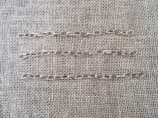 Figaro gold Tail Chain, Jewelry Cable Chain, 6mm wide x 15cm long, Unfinished, pack of 10x, Light Gold Colour, Jewellery Making