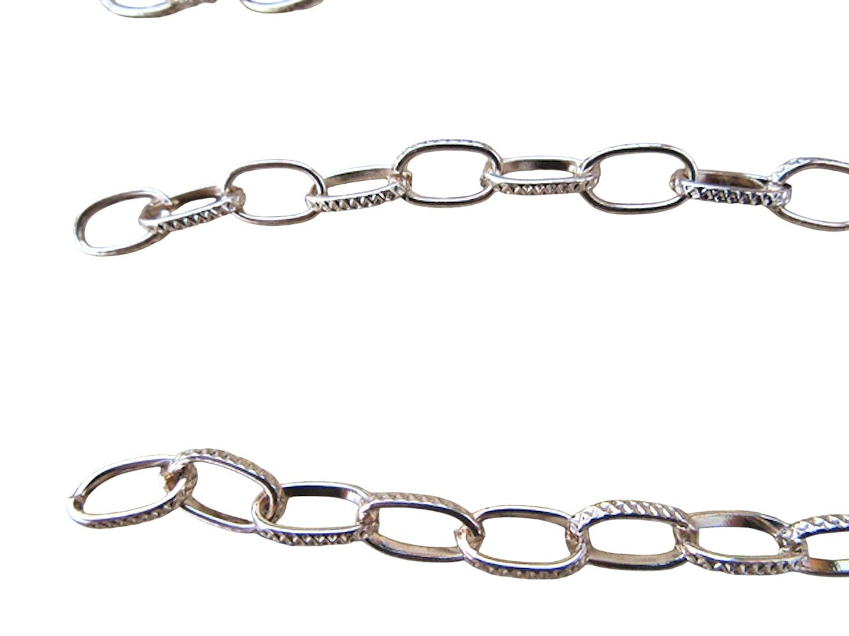 Figaro gold Tail Chain, Jewelry Cable Chain, 6mm wide x 15cm long, Unfinished, pack of 10x, Light Gold Colour, Jewellery Making