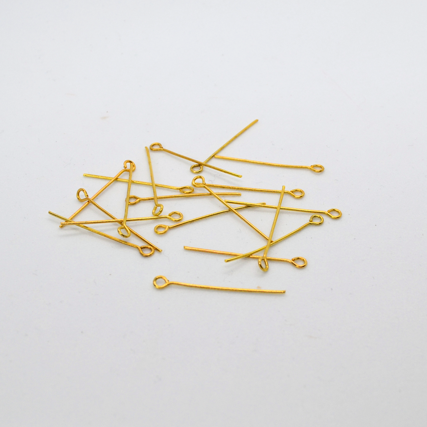 Headpins Gold Plated Jewellery findings 24, 28 or 32 mm long, pack of 200x