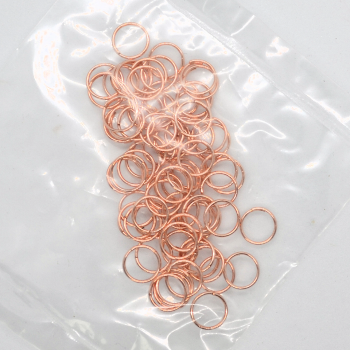Jumprings Rose Gold, gold plated size 7mm, thickness .6mm pack of 75x Jewellery Findings