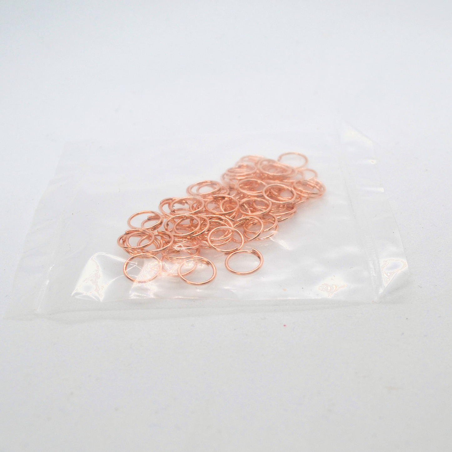 Jumprings Rose Gold, gold plated size 7mm, thickness .6mm pack of 75x Jewellery Findings