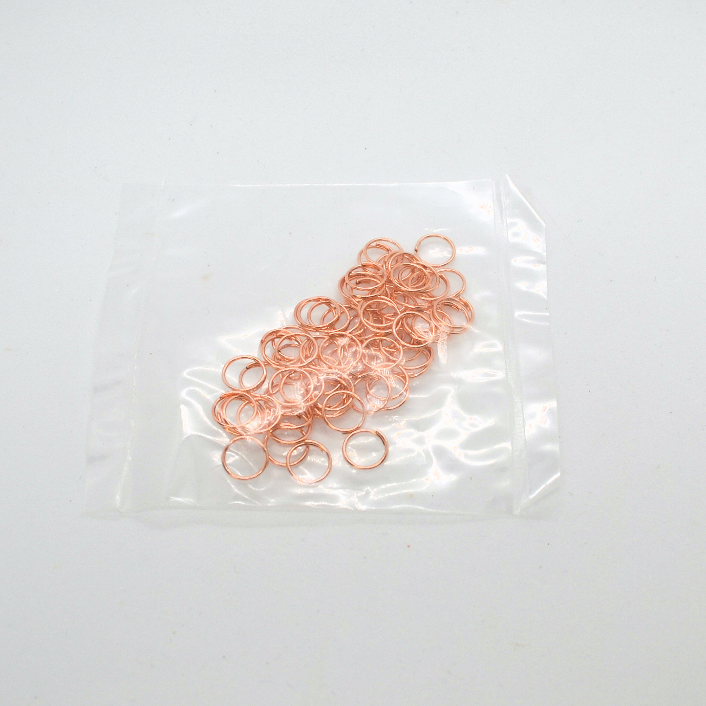 Jumprings Rose Gold, gold plated size 7mm, thickness .6mm pack of 75x Jewellery Findings