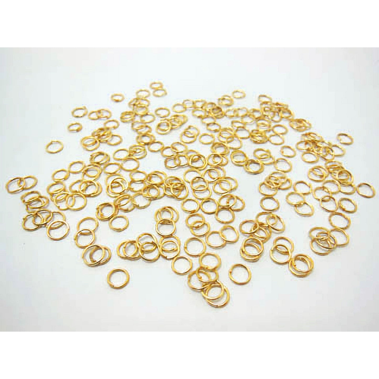Jump rings Gold plated size 6mm, pack of 200x Jewellery Findings