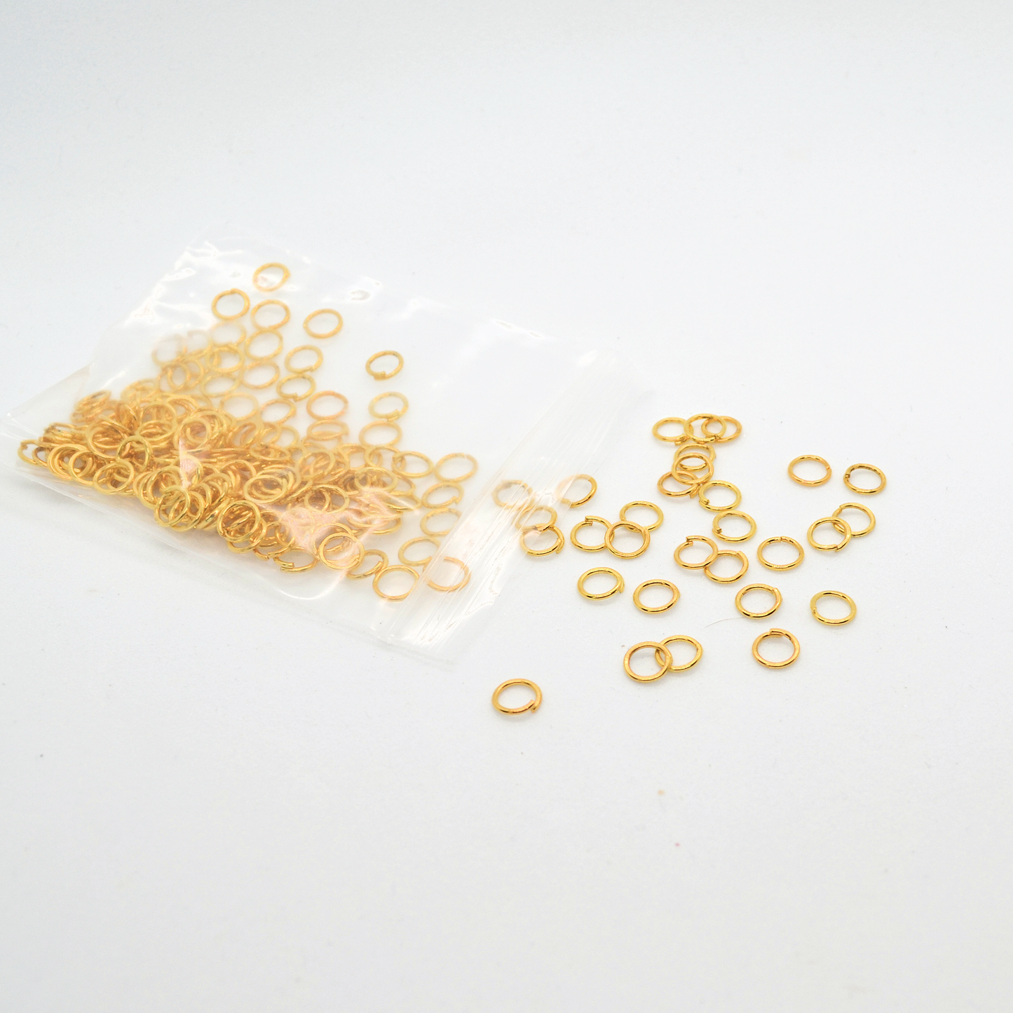 Jump rings Gold plated size 6mm, pack of 200x Jewellery Findings
