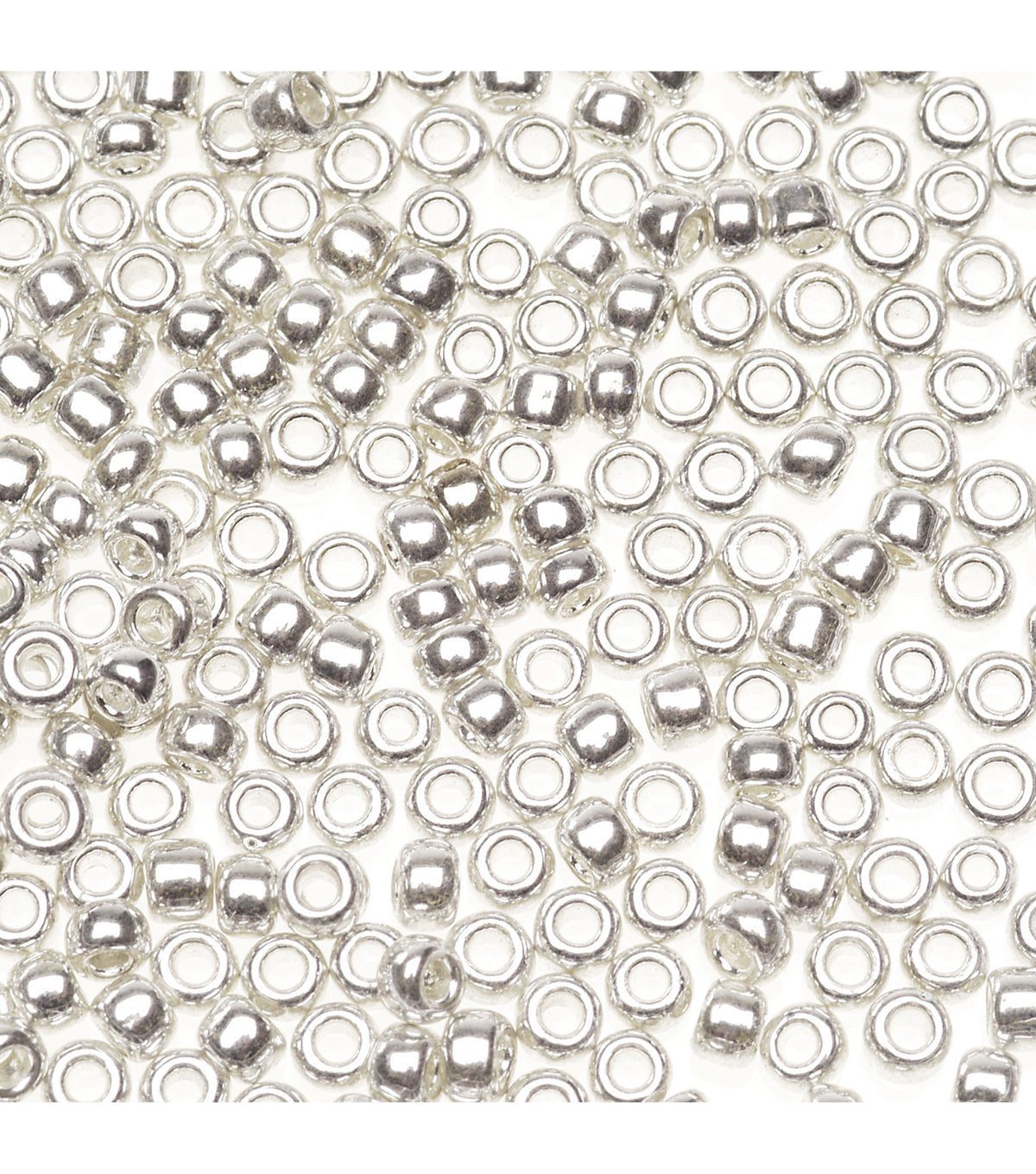 Glass Seed Beads Silver Plated 10/0 2-3mm with 1.0mm hole 20g Jewellery Craft