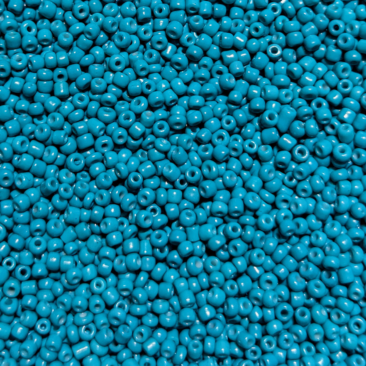 Aqua Blue Turquoise Glass Seed Beads, Round Opaque, 3mm with 1mm hole, 40g Jewellery Making, Beading