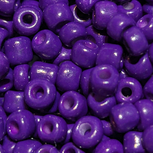 Purple Glass Seed Beads, Opaque, 3mm, 1mm hole, 40gm approx 1000 beads
