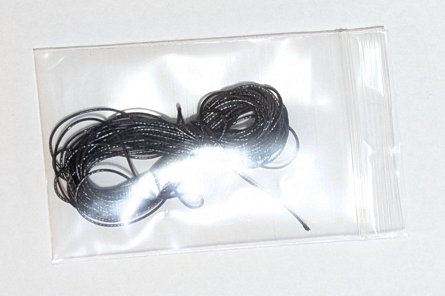 Nylon Beading Cord Black jewellery stringing cord 1mm 5m long