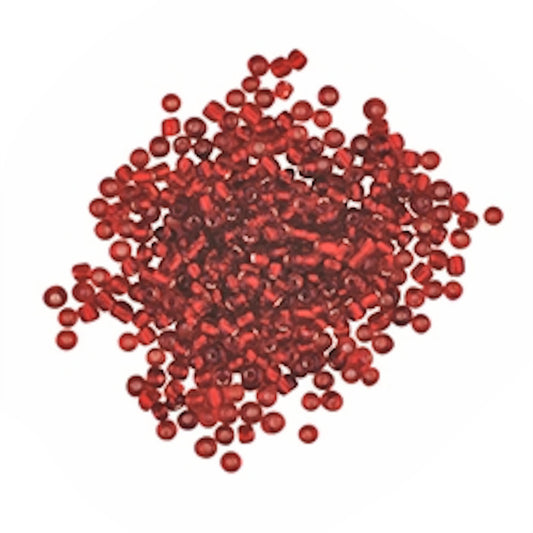 Red Seed Beads Glass, 12/0 1.8mm, Large 60gm Pack, Jewellery Making, Beading, Craft