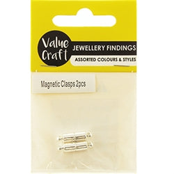 Magnetic Clasps, Silver colour, 18mm long, Jewellery Making Findings, pack of 2x ,