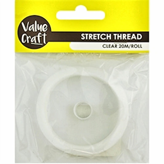 Stretch Thread, Easy Knot Clear 20m 0.5mm thick, Jewellery Making, Craft threading, bracelets