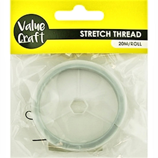 Stretch Thread, Easy Knot, Black, 20m 0.5mm thick, Jewellery Making, Craft threading, beading