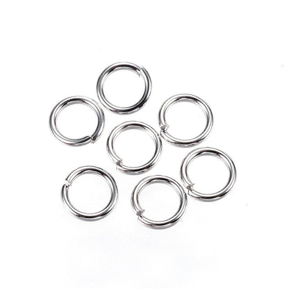 Open Jump Rings 4mm, 304 Stainless Steel, Tarnish Resistant 1mm thick, Pack of 150