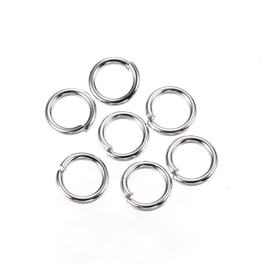 Open Jump Rings 4mm, 304 Stainless Steel, Tarnish Resistant 1mm thick, Pack of 150