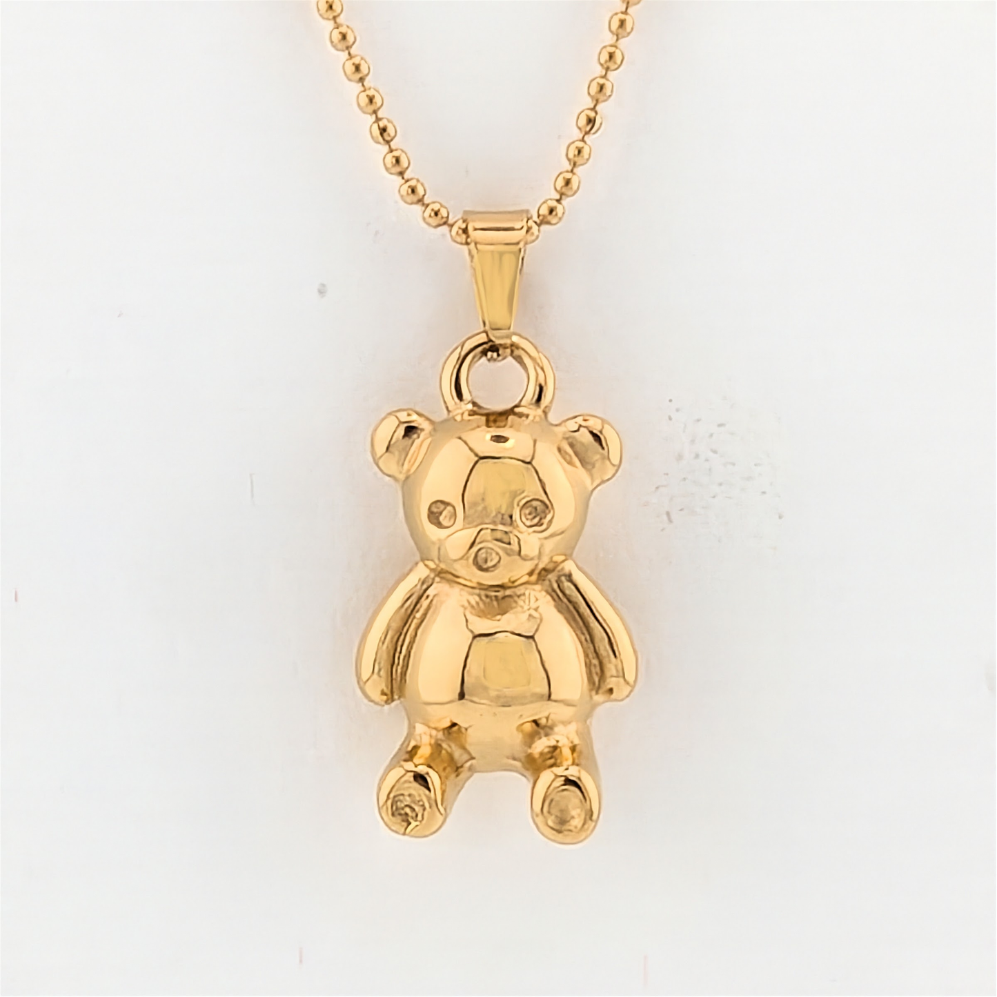 Adorable Teddy Bear 18K Gold Plated Necklace