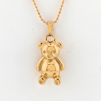 Adorable Teddy Bear 18K Gold Plated Necklace