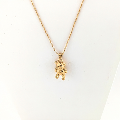 Adorable Teddy Bear 18K Gold Plated Necklace