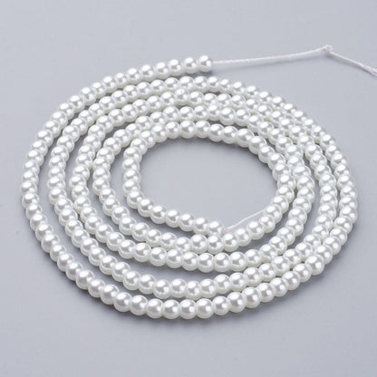 Classic Round Pearl Beaded Necklace Strand