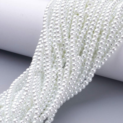 Classic Round Pearl Beaded Necklace Strand