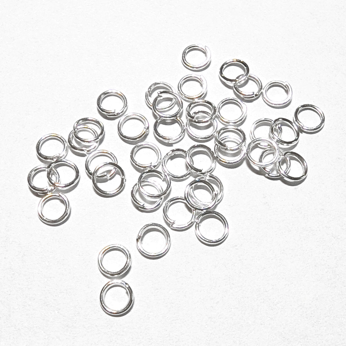 Open Jump Rings, Silver Plated, Tarnish Resistant, 5mm 0.7mm thick, Pack of 400