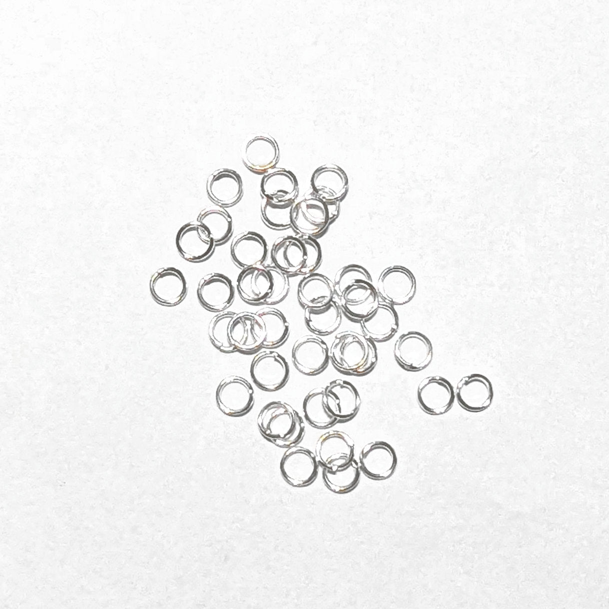 Open Jump Rings, Silver Plated, Tarnish Resistant, 5mm 0.7mm thick, Pack of 400