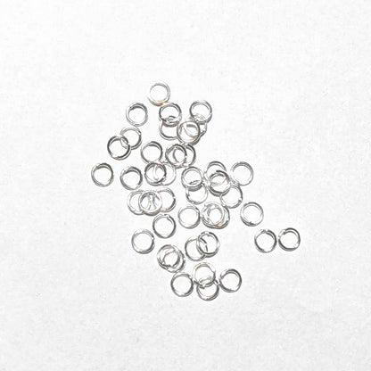 Open Jump Rings, Silver Plated, Tarnish Resistant, 5mm 0.7mm thick, Pack of 400