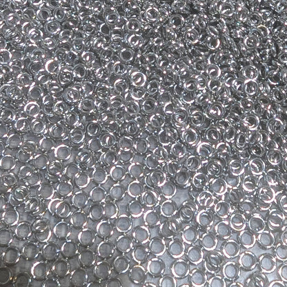 Open Jump Rings 4mm, 304 Stainless Steel, Tarnish Resistant 1mm thick, Pack of 150