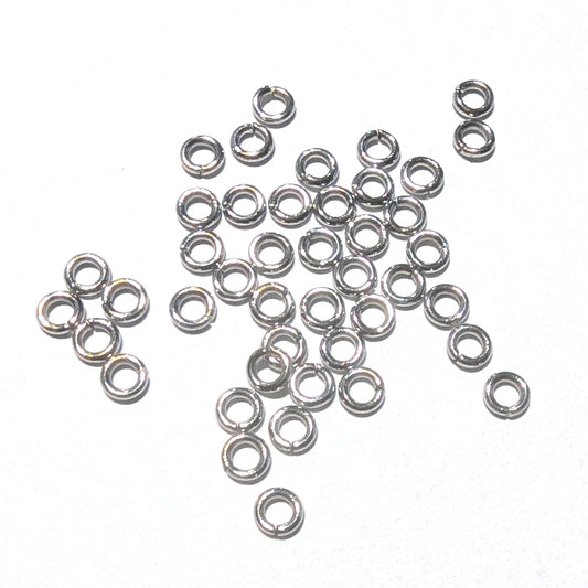 Open Jump Rings 4mm, 304 Stainless Steel, Tarnish Resistant 1mm thick, Pack of 150