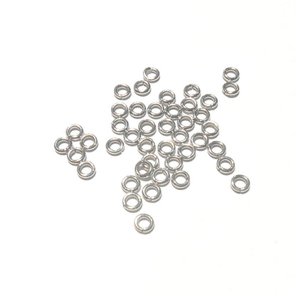 Open Jump Rings 4mm, 304 Stainless Steel, Tarnish Resistant 1mm thick, Pack of 150