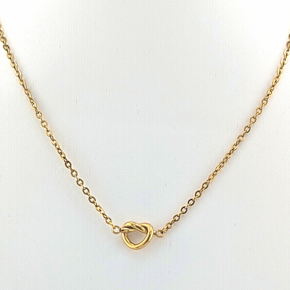 Love me Knot Pendant Necklace 18K Gold Plated