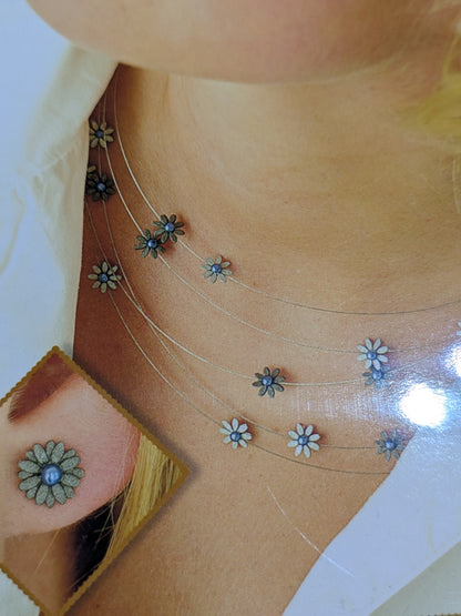 Necklace and earring DYI kit, paper couture by Plaid