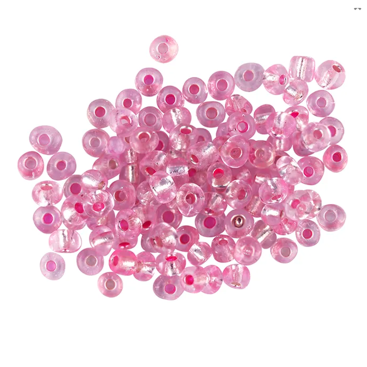 Glass Seed Beads Baby Pink 3.6mm size 6/0 25g, Ribtex Sensations, Jewellery Making, Beading, Craft