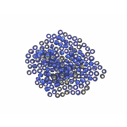 Glass Seed Beads Cobalt Blue 3.6mm size 6/0 25g, Ribtex Sensations, Jewellery Making, Beading, Craft