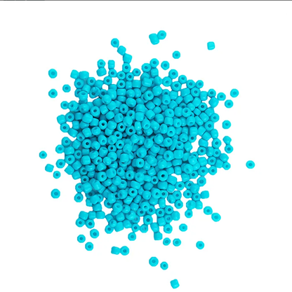 Turquoise Green Glass Seed Beads, Round, size 12/0 1.8mm, bag of 25gm, Opaque Sensations