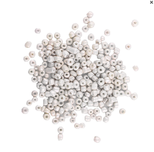 Glass Seed Beads Bone colour 3.6mm size 6/0 25g Sensations, Jewellery Making, beading, craft