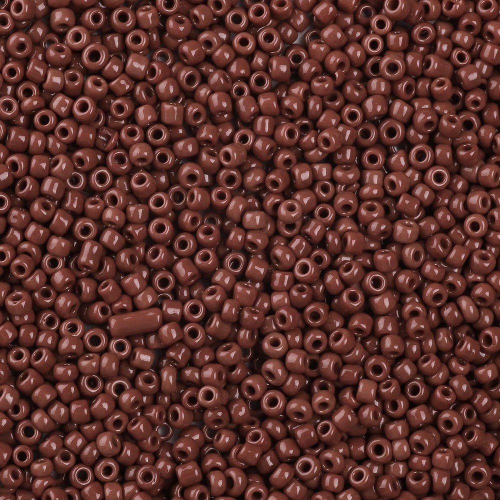 Brown Glass Seed Beads  8/0, 3mm, Hole:1mm Pack of 650x Coconut Brown