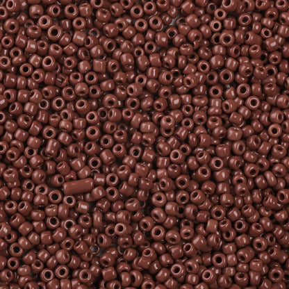 Brown Glass Seed Beads  8/0, 3mm, Hole:1mm Pack of 650x Coconut Brown